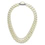 Majorica Jewelry 16" 3-Row Nested Necklace