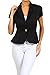 SASSY APPAREL Women's Stylish Single Button Solid Blazer Peplum Jacket