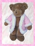 506 - Suede Coat - Pink Clothes for 14" - 18" Stuffed Animals and Dolls