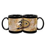 NHL Anaheim Ducks 11-Ounce Black Nostalgic Mug (2 Pack)