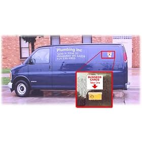 Car Business Card Box for Vehicle Exterior - Business Card Holder for Marketing & Advertising