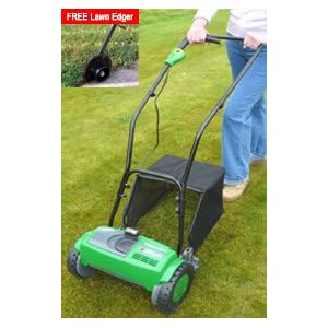 Cordless Cylinder Lawnmower (724+547)- Mow your lawn the environmentally friendly way. Free lawn edger with with this purchase.