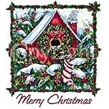 Holly Birdhouse - C Adult Sweatshirt
