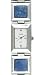 Avalon Women's Antique Silver Plated Genuine Lapis Watch