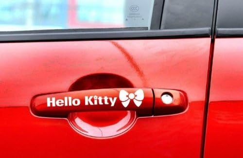 Lovely Hello Kitty White Color Car Windshield Wiper Tattoo Sticker BN-001