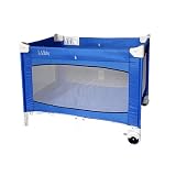 LA Baby Commercial Grade 30.5 X 43.5 Playard with 2 Wheels, Royal Blue