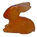 Miniature rabbit / bunny - handcarved semi precious agate stone