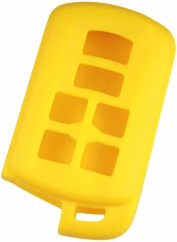 KeyGuardz Yellow Rubber Keyless Entry Remote Smart Key Fob Skin Cover Protector