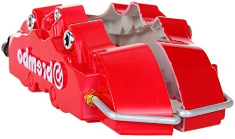 autolesi 2PCS 9.3"*1.8" Universal Car Front Red 3D Brembo Style Disc Brake Caliper Covers