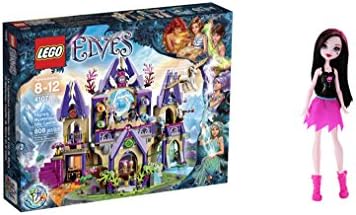 LEGO Elves Skyra's Mysterious Sky Castle 808 Pcs &amp; free Gifts Ghoul Spirit Draculaura Doll (Colors may vary) Toys