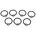 Umbra Link 2-Inch Drapery Ring, Black