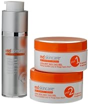 MD Skincare Team Perfection, Includes Full-Size Alpha Beta Daily Face Peel, 30 Applications and Full-Size Hydra-Pure Antioxidant Firming Serum, 1.0-Ounce