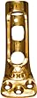 National Hardware V1907 1-Inch Flag Pole Bracket, Solid Brass