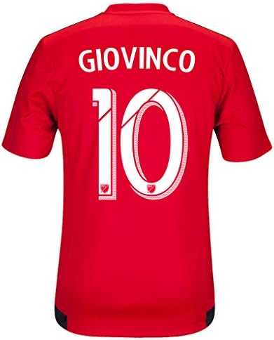 Red #10 GIOVINCO Home Soccer Jersey Men's 2015 (S)