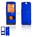 Sony Ericsson W350 Cell Phone Dark Blue Rubber Feel Protective Case Faceplate Cover