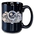 Pittsburgh Steelers VIP Black 12 oz Collector's Coffee Mug - NFL Football Fan Shop Sports Team Merchandise