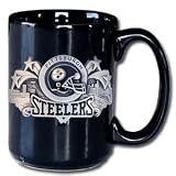 Pittsburgh Steelers VIP Black 12 oz Collector's Coffee Mug - NFL Football Fan Shop Sports Team Merchandise