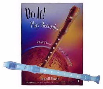 Childrens Toyshop  Musical Instruments : Recorder Pack: Yamaha Blue Soprano Recorder with Do It! Play Recorder! Book & CD