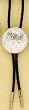 Engraved Oval Bolo Tie