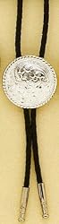 Engraved Oval Bolo Tie