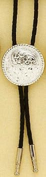 Engraved Oval Bolo Tie