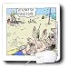 Londons Times Health and Vanity Trends Cartoons - Handsome Man At Beach - Mouse Pads