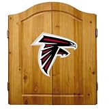 Imperial Atlanta Falcons Licensed Solid Pine Cabinet and Bristle Dartboard Set