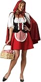 UPC 843269002749 product image for InCharacter Costumes, LLC Red Riding Hood Adult Peasant Dress, Red/White/Black,  | upcitemdb.com