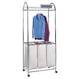 Deluxe Chrome Laundry Center With Hanger Bar