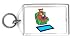 Keychain with bulldog, reading, chair, dog, book