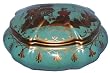 Turquoise Chinoiserie box - porcelain Turquoise Chinoiserie box - porcelain