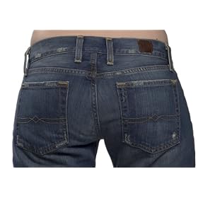 Lucky Brand Lil Maggie Jeans Women's Slim Fit Jeans 12/31 Long Ol Tantra Wash - 7W10167 ZT2/461 - Ultra Lowrise - Button Fly - Boot Cut - Distressed