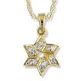 Diamond (.10 ctw) Star of David in 14k Yellow Gold