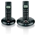 BT Graphite 1500 twin DECT Digital Cordless Telephone  - Black