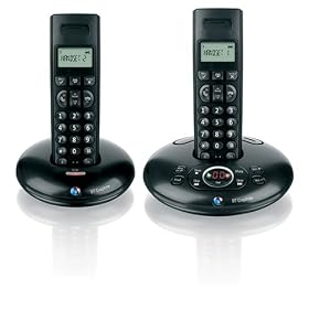 BT Graphite 1500 twin DECT Digital Cordless Telephone  - Black