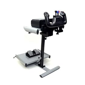 Speedblack Electronic Steering Wheel and Pedals Universal Stand System (Racing Flight Sim Simulator - Vista, XP, Xbox360 PS2 PS3 and MORE Compatible) Silver/Black
