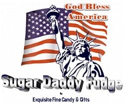 Custom Labeled Gift God Bless America Sugar Daddy Fudge Box