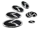 KIA K Logo Optima K5 3D Emblem 7pc SET
