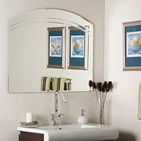 Angel Large Frameless Bathroom Wall Mirror
