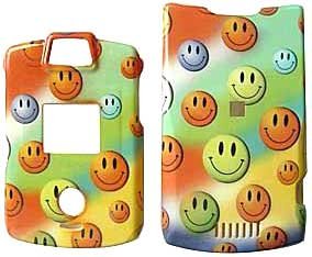 Smiles - Motorola RAZR V3 V3c V3m Hard Case - Protective Faceplate Cover