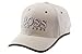 HUGO BOSS Men's Double Twill Cap with Reflective Tape, White, One Size