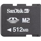 SanDisk - Flash memory card ( M2 to Memory Stick Duo adapter included ) - 512 MB - Memory Stick Micro (M2)