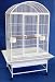 Brand New Parrot Bird Wrought Iron Cage Dome-Top 32x23x66-WI32WHTR