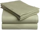 Pike Street 160-Gram 100% Egyptian Cotton Jersey Knit Twin Sheet Set, Sage