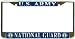 US Army National Guard Chrome Metal License Plate Frame Holder