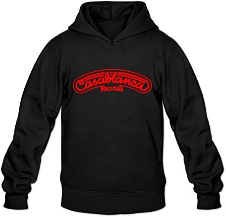 JZJShirt Men's Casablanca Records Hoodie Sweatshirt X-Large Black