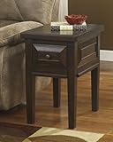 Ashley Furniture Signature Design Hindell Park Chair Side End Table, Rustic Brown