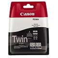 Canon 4529B010 - Cartucho Inyeccion Tinta Negro Pgi-525Bk Pack 2 Blister Sin Alarma Pgi-/525 Bk Mg-/8150 Ip/4950 Ix/6550 Ip/4850/4950