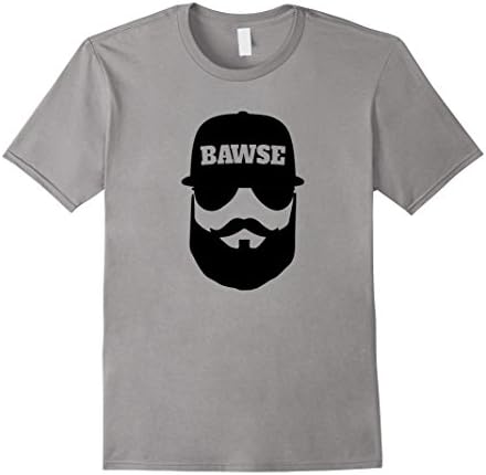 Men's Bawse Beard Shirt Medium Slate