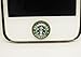 Kids Gift 1pc Glass Epoxy Transparent Times Gems Starbucks Coffee iPhone Home Button Sticker for Iphone 4,4s,4g,5,5c, iPad 2,3,4 iPad mini Buttons Cell Phone Charm